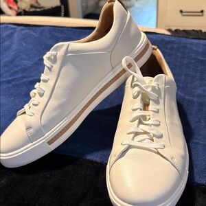 Clark’s Un Maui Lace Men's White Leather Casual Sneakers